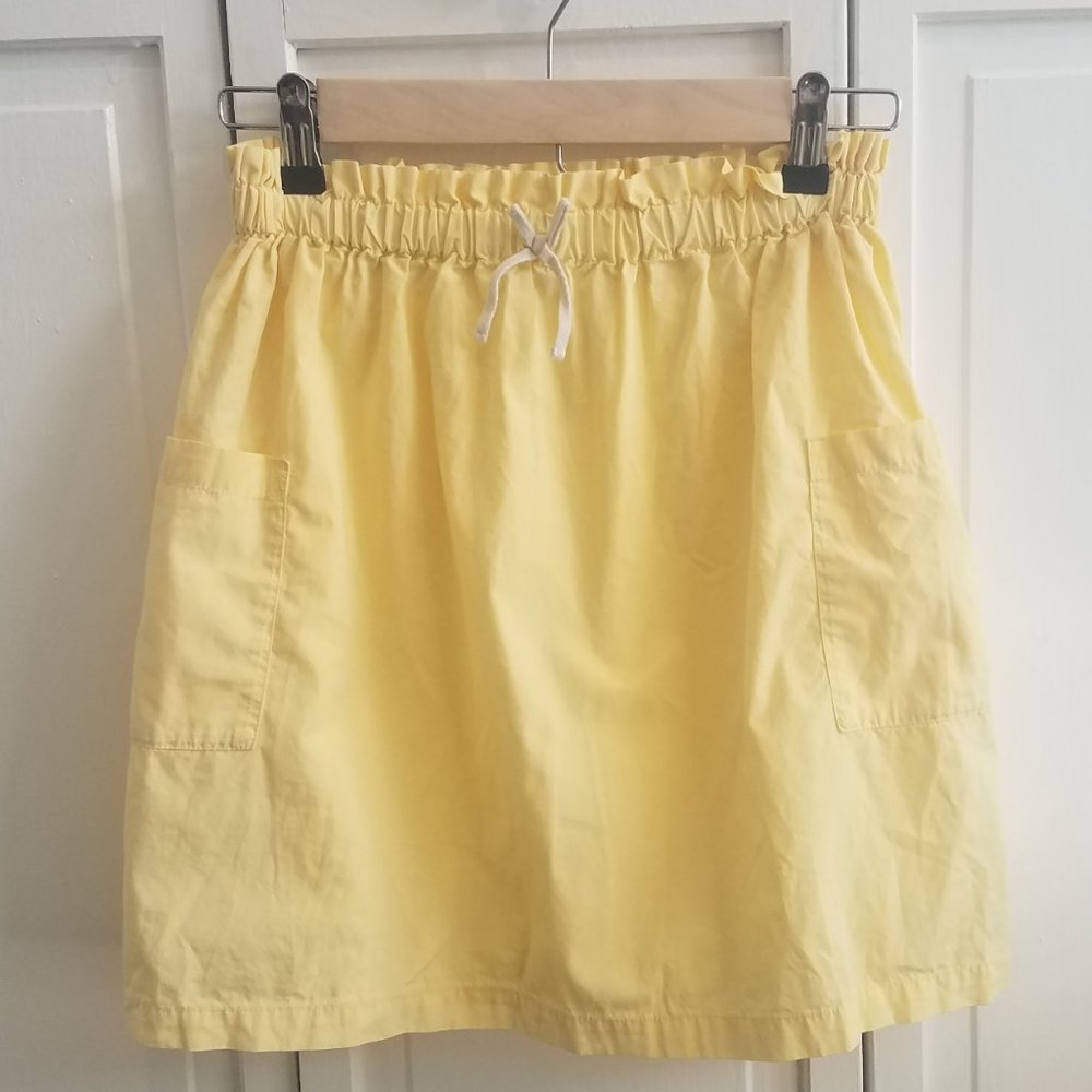 Hanna Andersson Yellow Skirt Pockets Drawstring